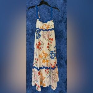 Blu Pepper Floral Print Midi Dress